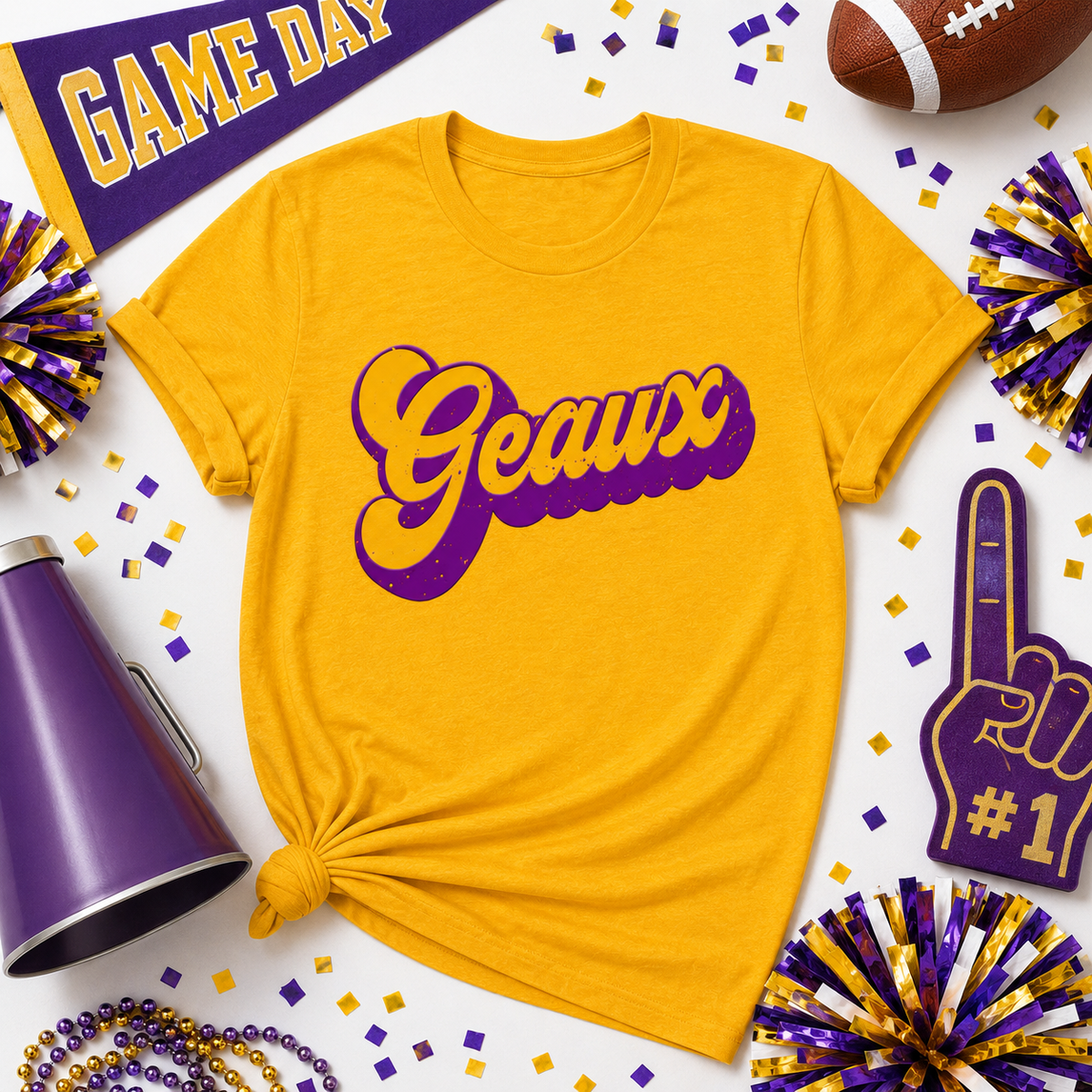 Retro Groovy Font Mascot T-Shirt, School Spirit Game Day Gift