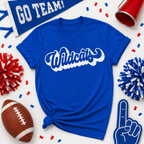 Retro Groovy Font Mascot T-Shirt, School Spirit Game Day Gift
