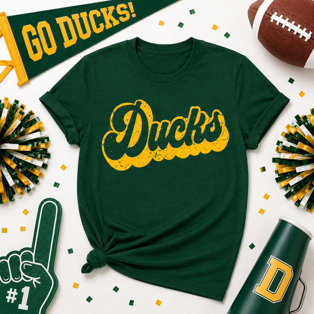 Retro Groovy Font Mascot T-Shirt, School Spirit Game Day Gift
