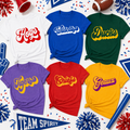 Retro Groovy Font Mascot T-Shirt, School Spirit Game Day Gift