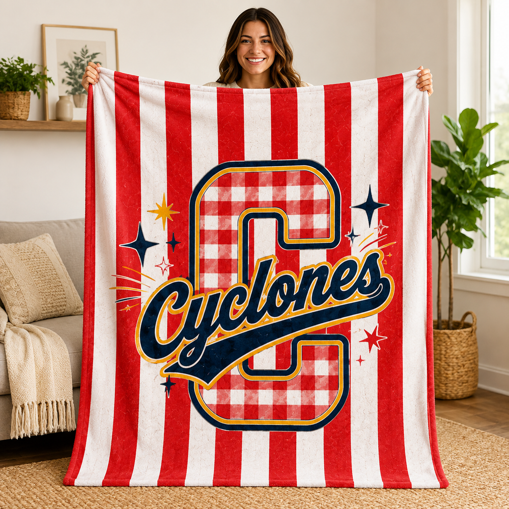 Personalized School Mascot Blanket, Cozy Game Day Gift for Proud Fans– product image 3