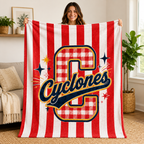 Personalized School Mascot Blanket, Cozy Game Day Gift for Proud Fans– product image 3