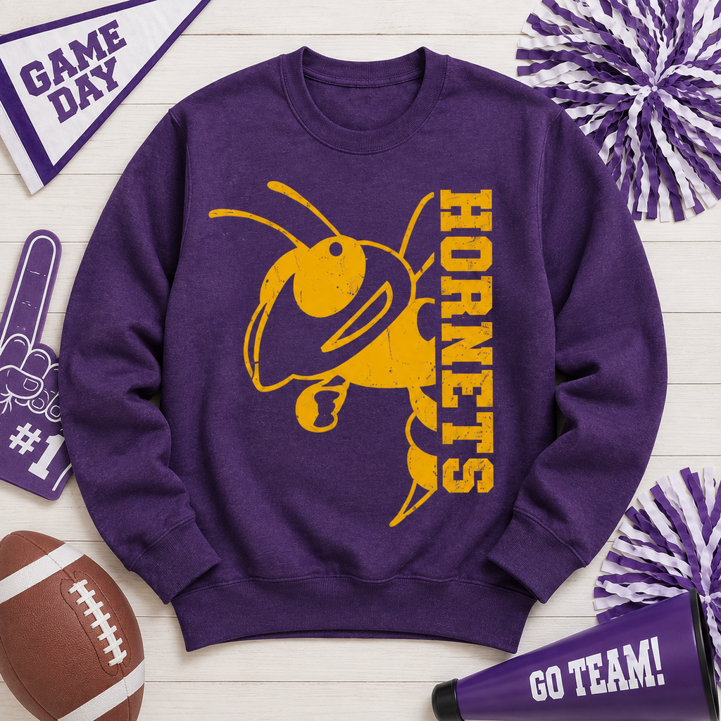 Custom School Spirit Sweatshirt, Personalized Collegiate Mascot Apparel – product image 4