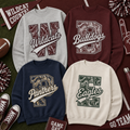 Personalized Mascot Letter Crewneck, Custom Initial School Spirit Sweatshirt – product image 1