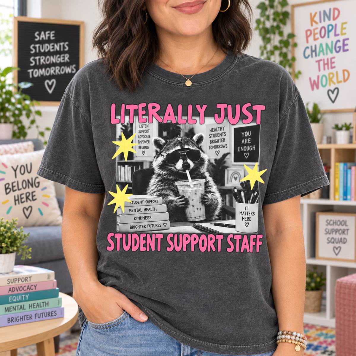 Student Support Staff Shirt, Dedicated School Staff Appreciation Gift Tee - product image 1
