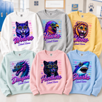 Custom School Mascot Sweatshirt, Retro Game Day Spirit Pride Gift – product image 5