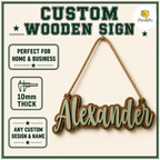 Personalized Teacher Classroom Door Sign, Custom Welcome to My Classroom Wooden Sign