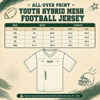 Personalized Floral Football Jersey, Custom School Mascot Team Spirit Jersey – product image 8