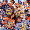 Custom Pennant Ugly Christmas Sweater, Personalized School Spirit Apparel - product image 1