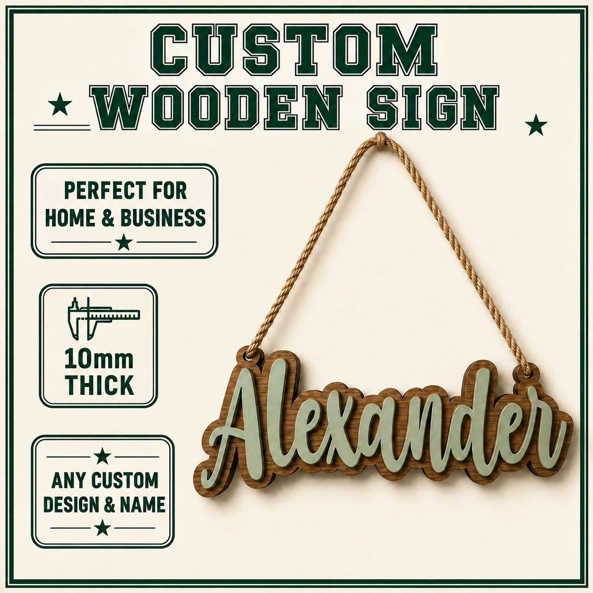 Custom Teacher Classroom Door Sign, Personalized Welcome School Plaque - product image 3