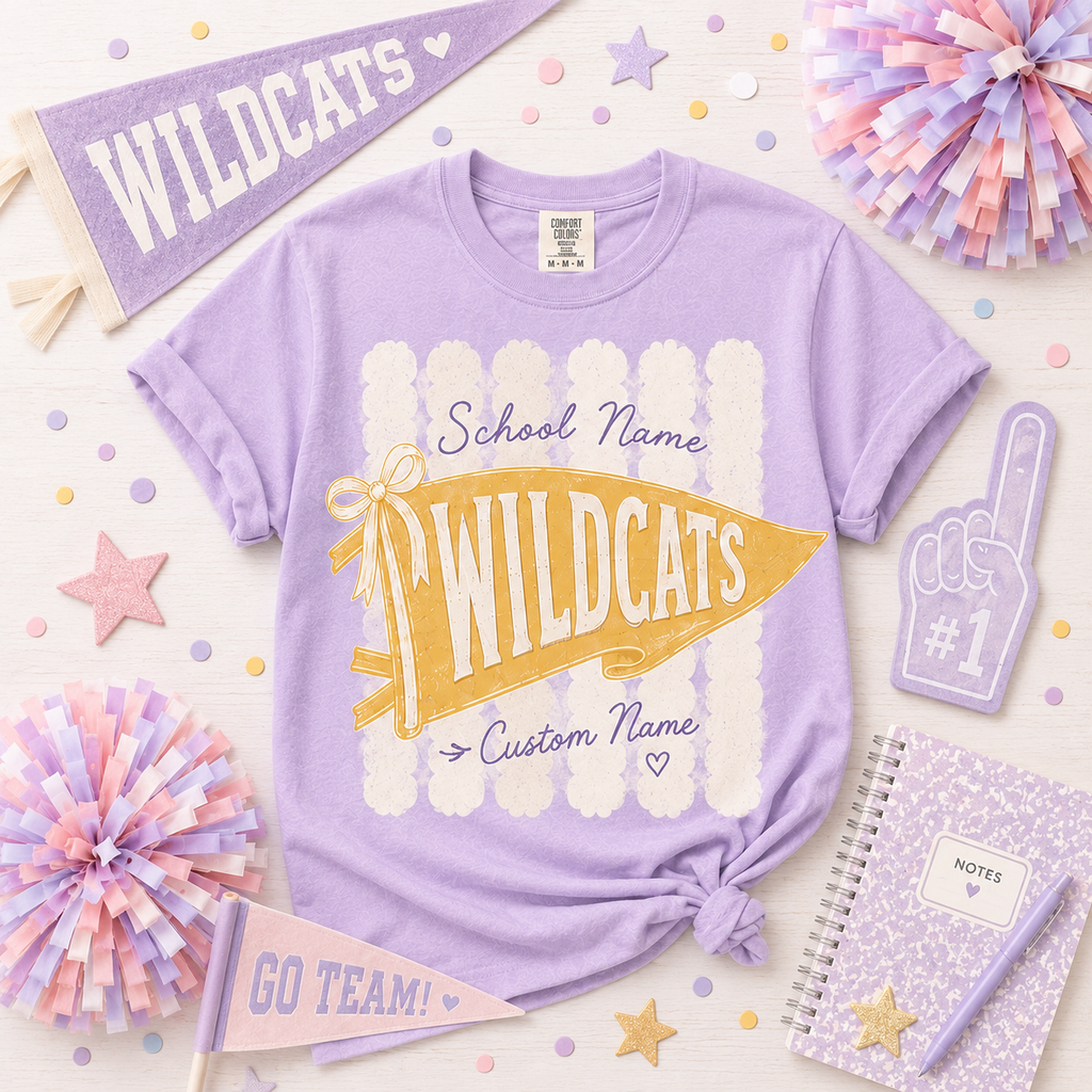 Custom School Team Shirt, Personalized Mascot Pride T-Shirt – product image 2