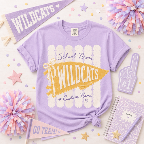 Custom School Team Shirt, Personalized Mascot Pride T-Shirt – product image 2