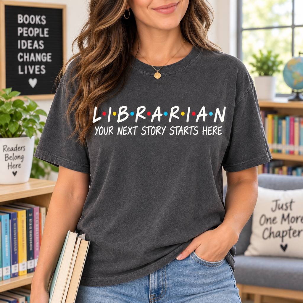 School Librarian Shirt, Heartfelt Educator Appreciation Gift Graphic Tee - product image 1