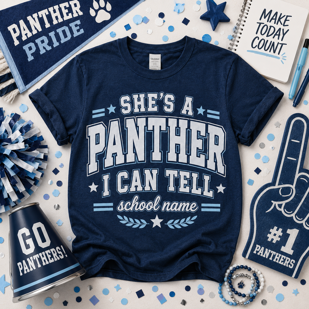 Personalized School Mascot Shirt, Custom She’s A Team Spirit T-Shirt – product image 6