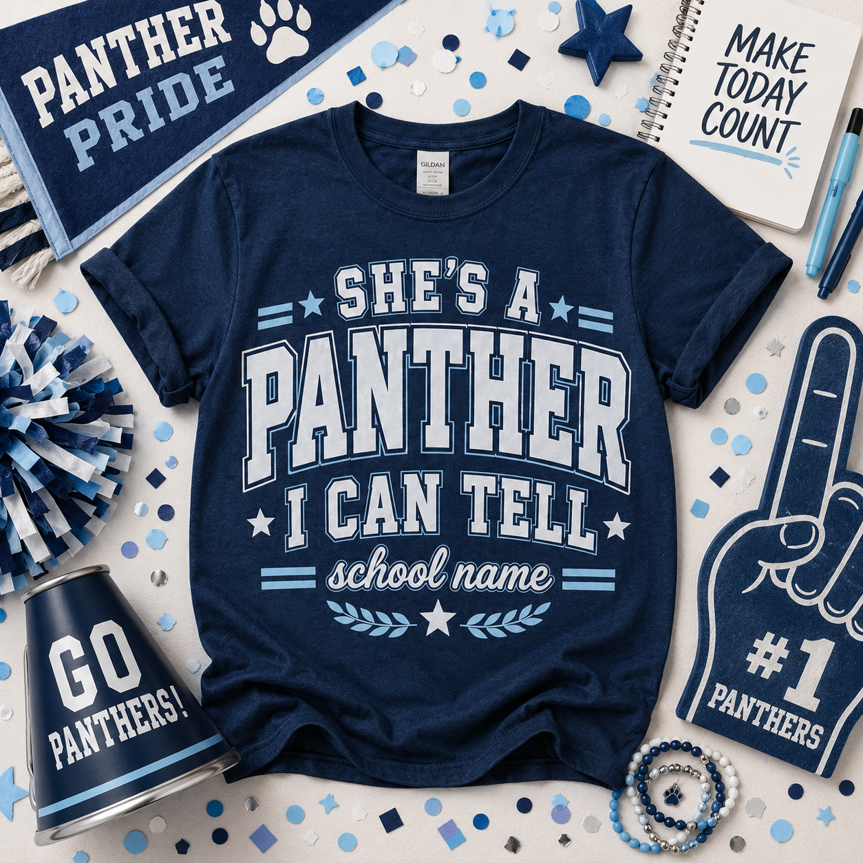 Personalized School Mascot Shirt, Custom She’s A Team Spirit T-Shirt – product image 6