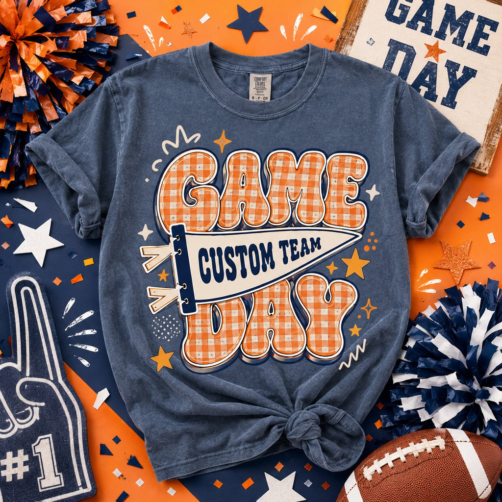 Personalized Game Day Shirt, Custom Team Pennant Spirit T-Shirt – product image 5