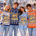 Custom Game Day Ugly Christmas Sweater, Personalized School Spirit Sweatshirt - product image 1