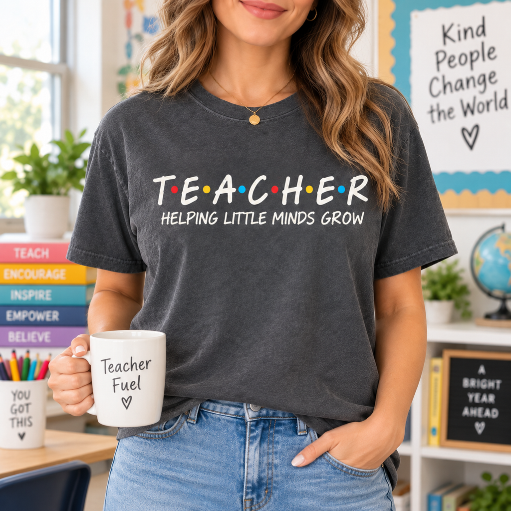 Cute Teacher Shirt, Back to School Elementary Educator Graphic Tee - product image 1