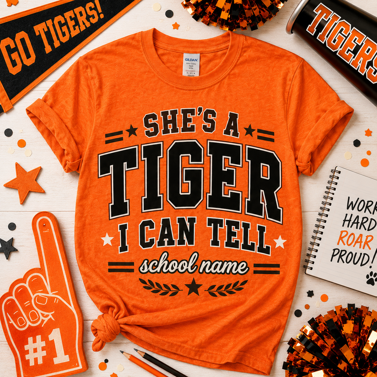 Personalized School Mascot Shirt, Custom She’s A Team Spirit T-Shirt – product image 5