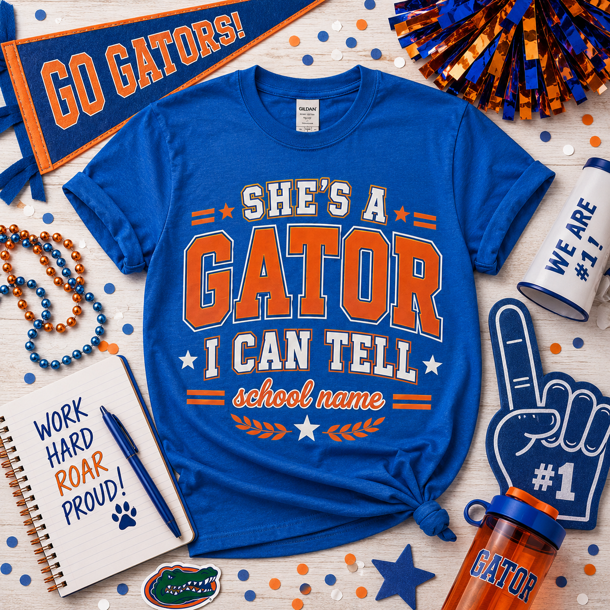 Personalized School Mascot Shirt, Custom She’s A Team Spirit T-Shirt – product image 3