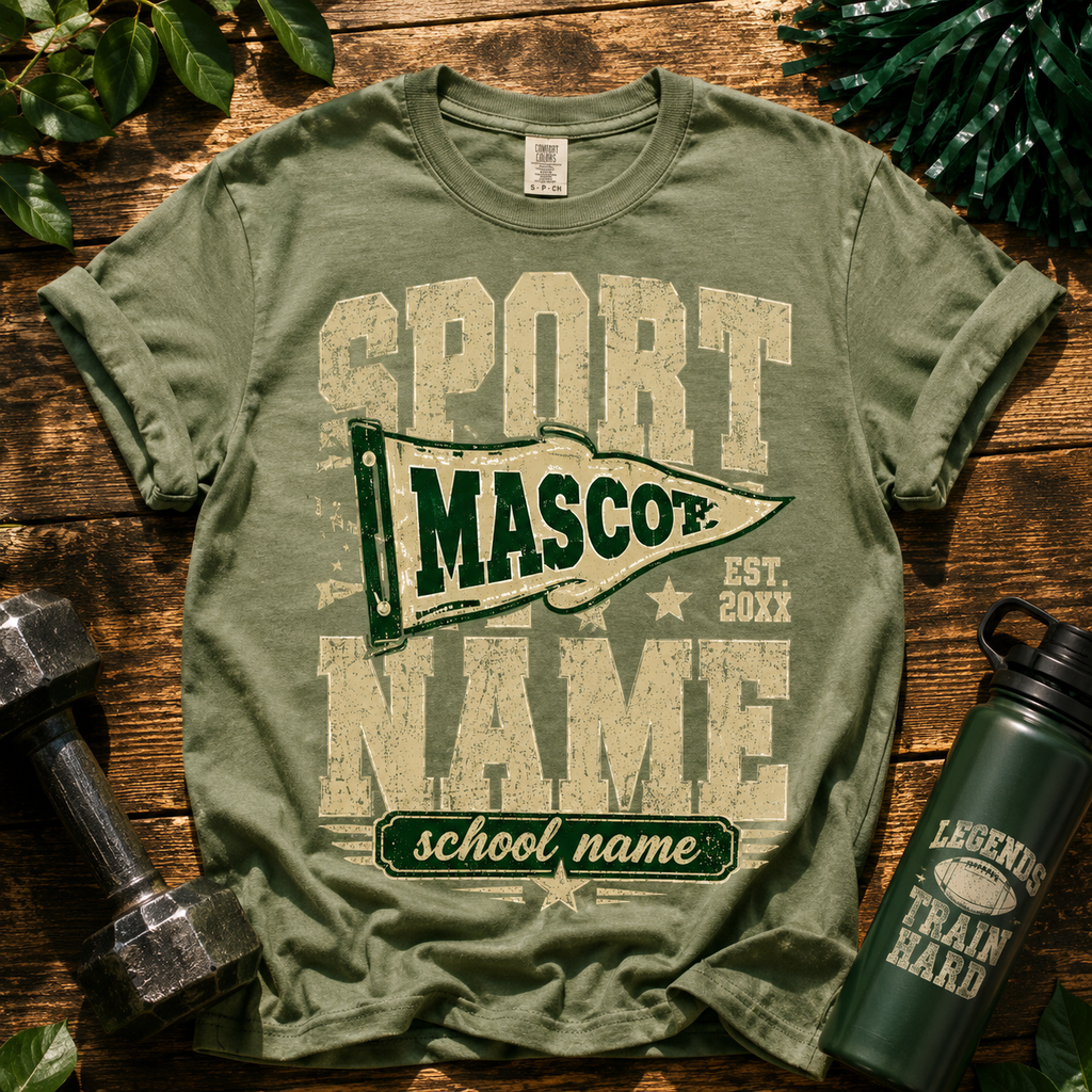 Personalized Sports Mascot Shirt, Custom School Team Spirit T-Shirt – product image 4