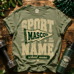 Personalized Sports Mascot Shirt, Custom School Team Spirit T-Shirt – product image 4