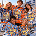 Personalized School Spirit Holiday Sweater, Custom Family Game Day Gift - product image 1