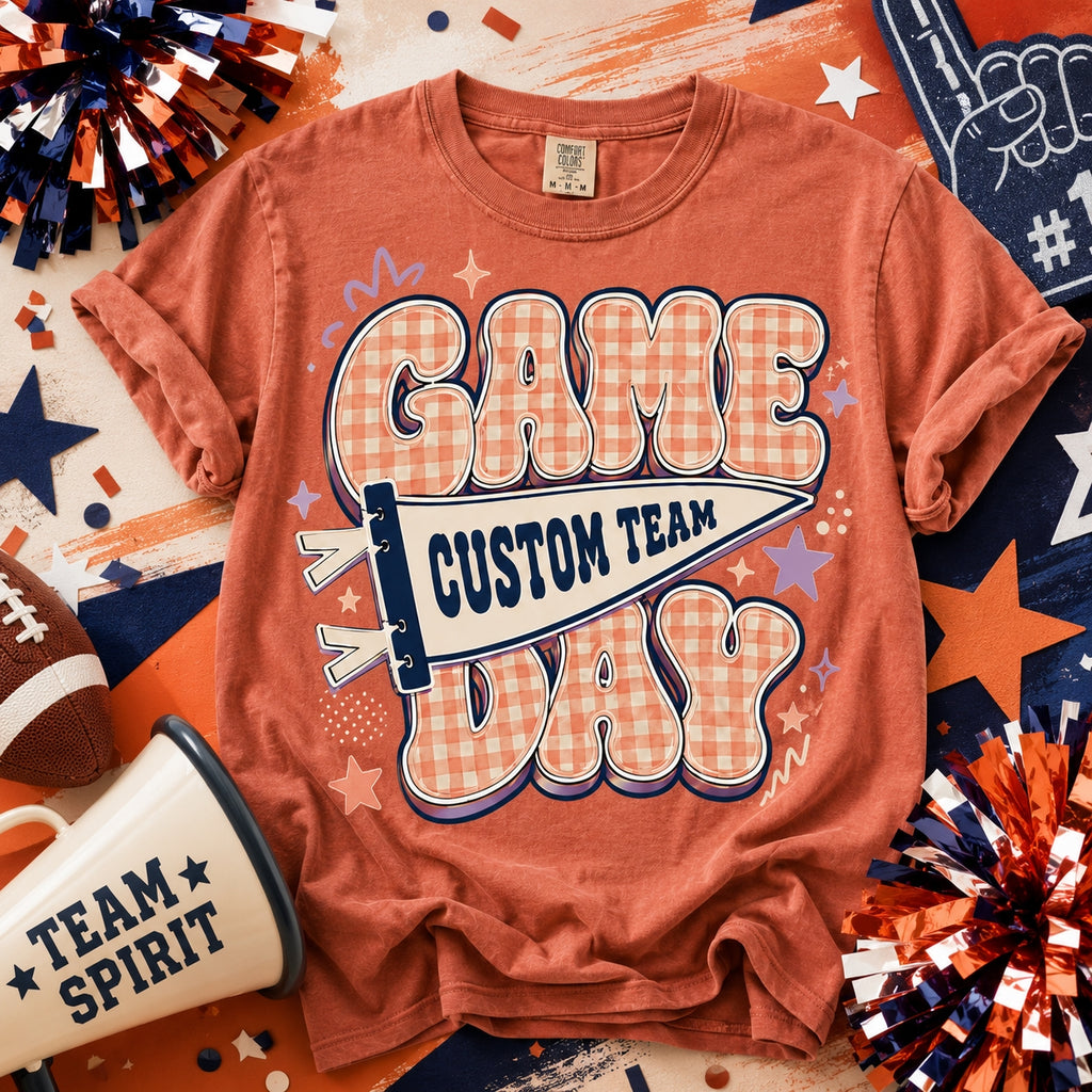 Personalized Game Day Shirt, Custom Team Pennant Spirit T-Shirt – product image 2